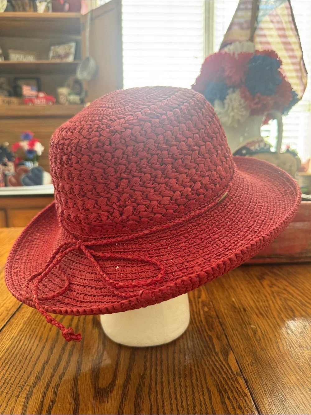 Scala Collection Straw Raffia Up-brim Hat